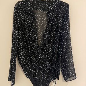 Beautiful star chiffon bodysuit